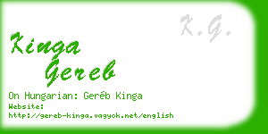 kinga gereb business card